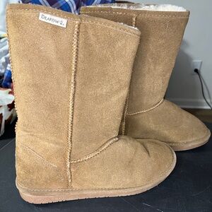 Tan Suede Boots Faux Fur Lined by Bear Paw size 11